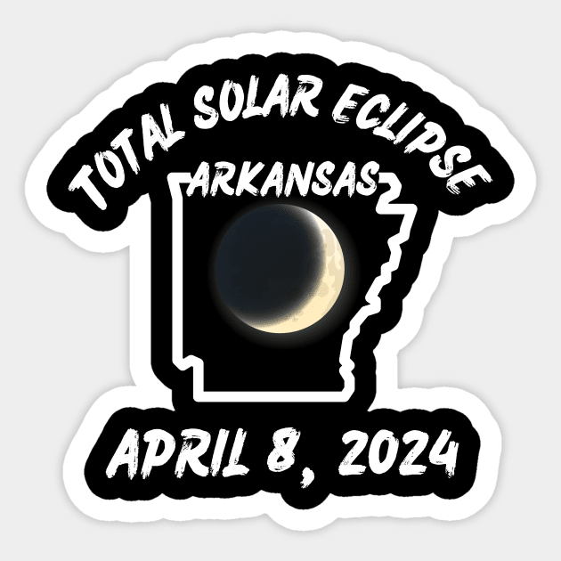 Arkansas Total Solar Eclipse Sticker by Total Solar Eclipse